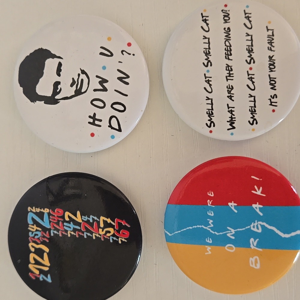 Friends Themed Button Set - Multicolor - Picture 4 of 4